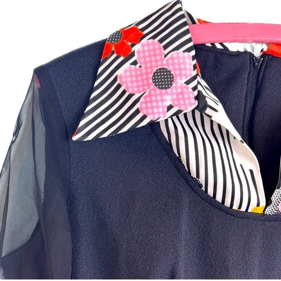 Vintage 🌸 70s Funky Floral Maxi Dress - Picture 4 of 4